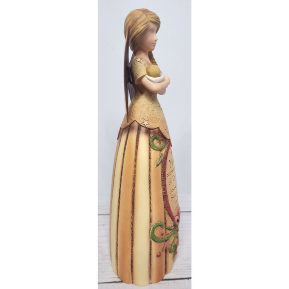 Angel Statue Holding Baby, 7.5" Tall, 'A Mother's Arms', by Country Soul, New - Picture 2 of 11